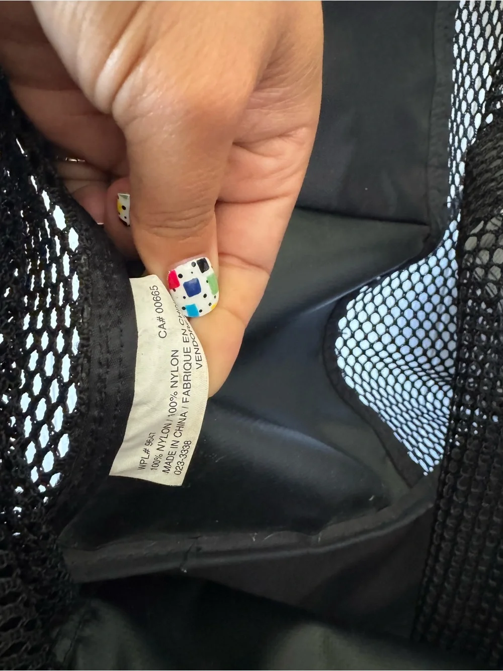 Vintage Eddie Bauer Boat & Beach Bag Mesh Pool Tote Black
